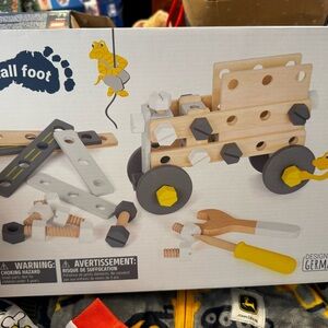Wooden Construction Set - Natural and Yellow